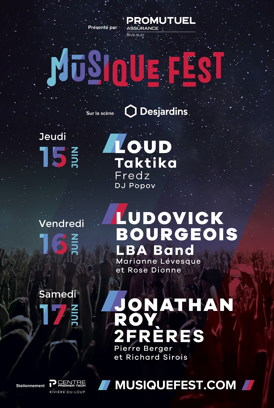 MusiqueFest : Le premier festival d’envergure à Rivière-du-Loup