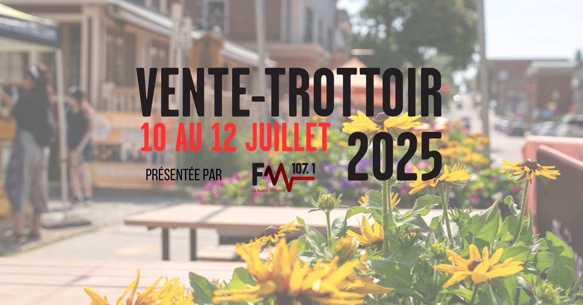 Vente-trottoir au centre-ville de Rivière-du-Loup présentée par CIBM FM 107